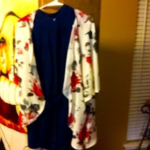 A rompers with an overlay cover up